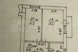 2-к. квартира, 43,3 м², 2/9 эт.
