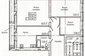 3-комн. квартира, 115 м², 2/5 эт.
