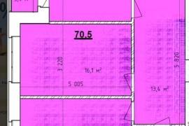 2-к. квартира, 70,5 м², 4/9 эт.