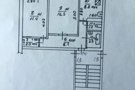 2-к. квартира, 50,4 м², 5/5 эт.