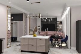 3-к. квартира 162 м², 3/4 эт