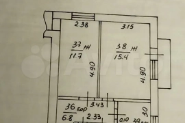 2-к. квартира, 43,3 м², 2/9 эт.