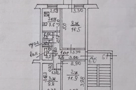 3-к. квартира, 60 м², 3/5 эт.
