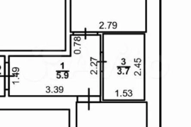 1-к. квартира, 38,4 м², 3/8 эт.