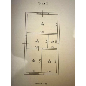 Дом 60,9 м² на участке 2,5 сот.