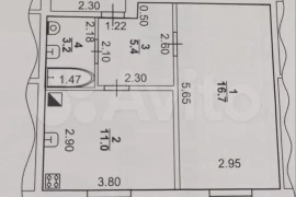 1-к. квартира, 36,3 м², 2/2 эт.